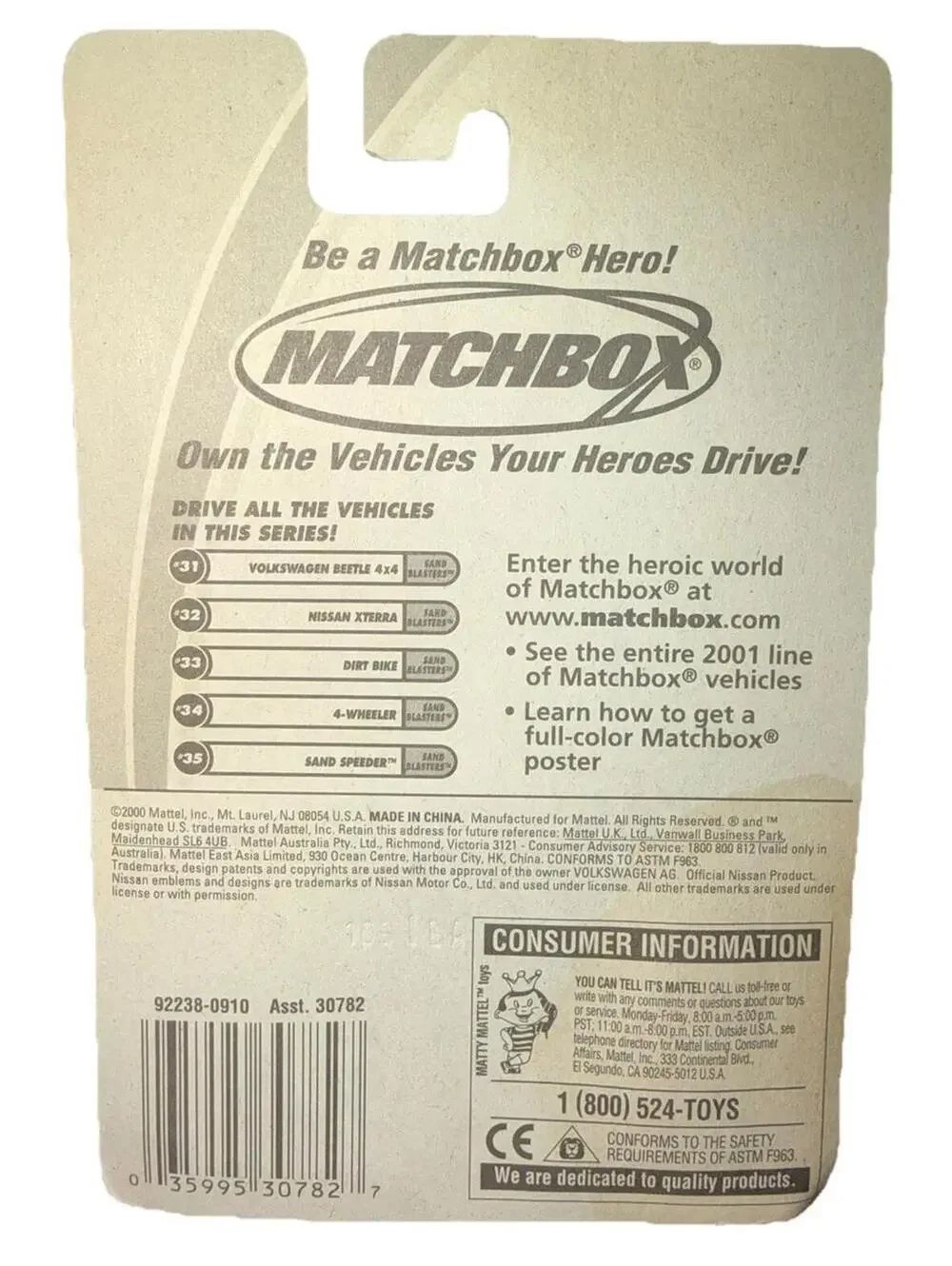 Matchbox 2000 Dirt Bike Motorcycle Sand Blasters #33 Of 75